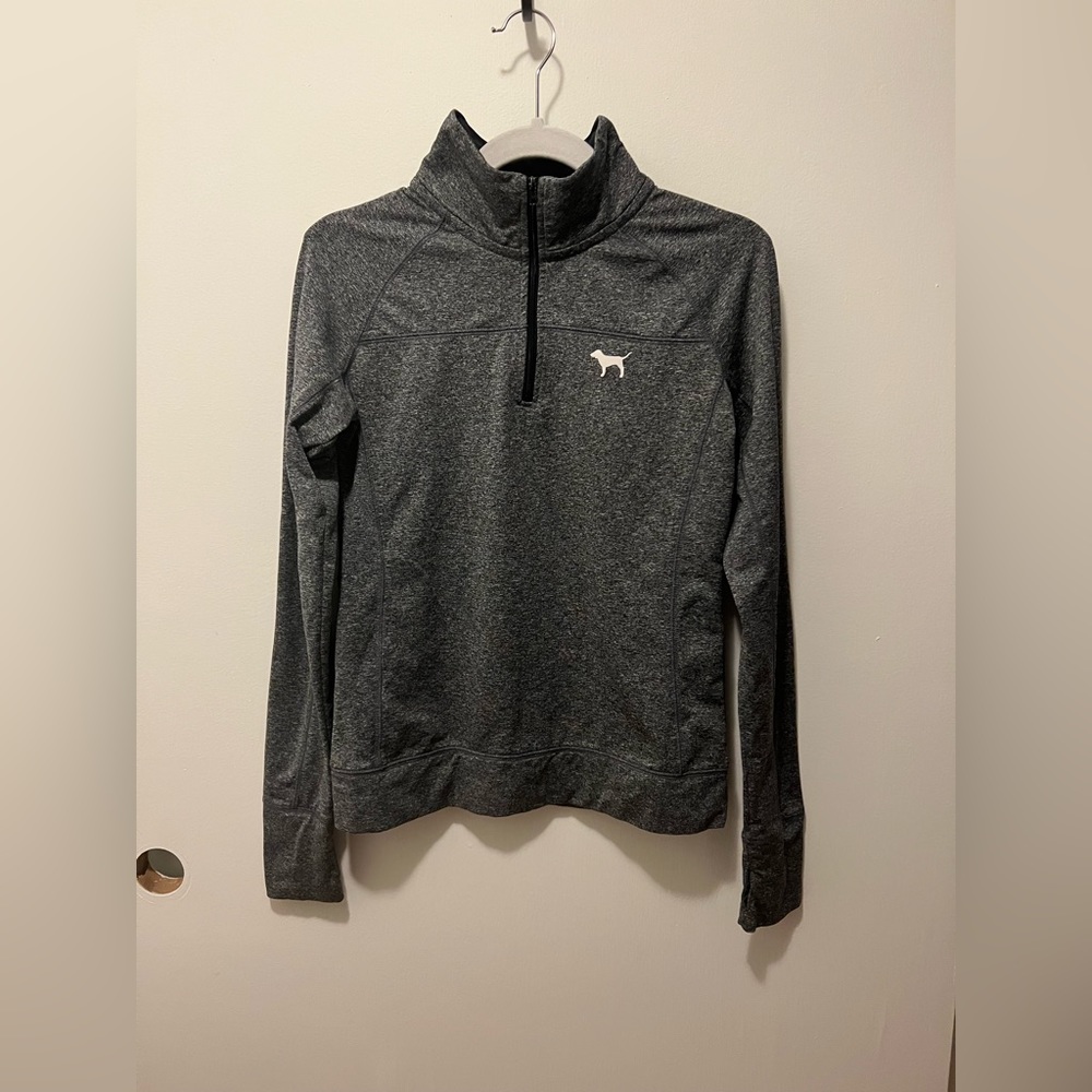 PINK half zip workout top